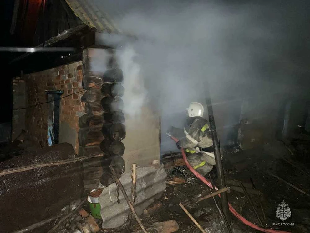 В Алтайском крае на пожаре погиб пенсионер  