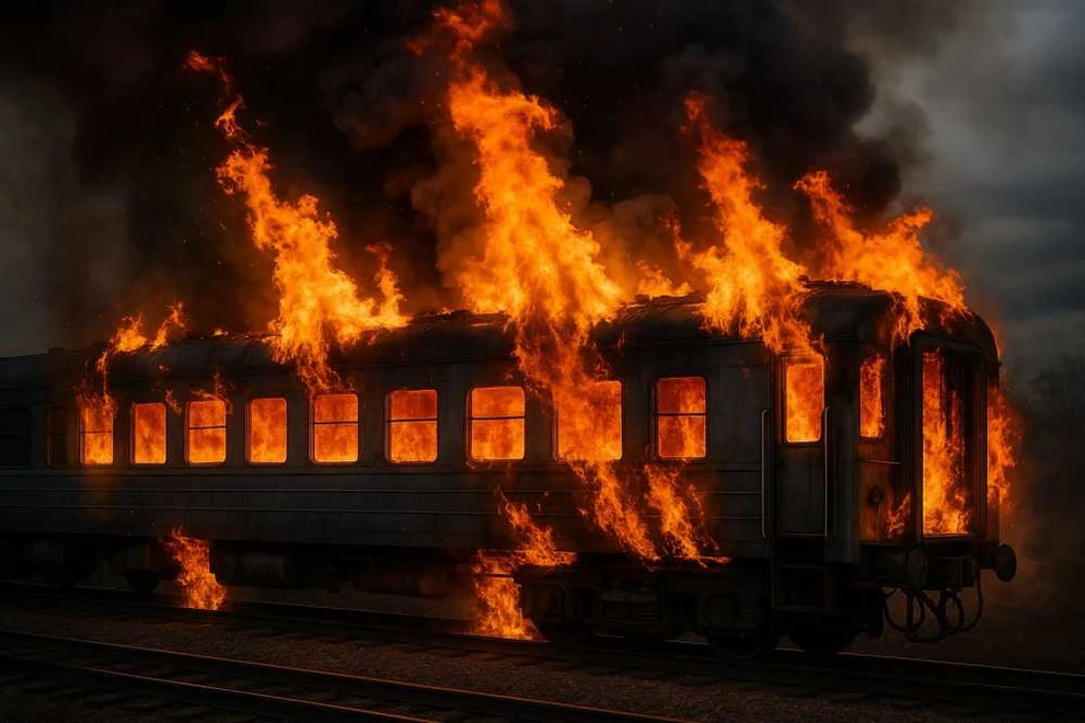 Из-за возгорания вагонов задержали поезд в южную столицу Кузбасса 