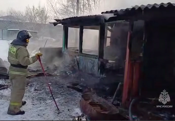 В южной столице Красноярского края на пожаре погиб ребенок