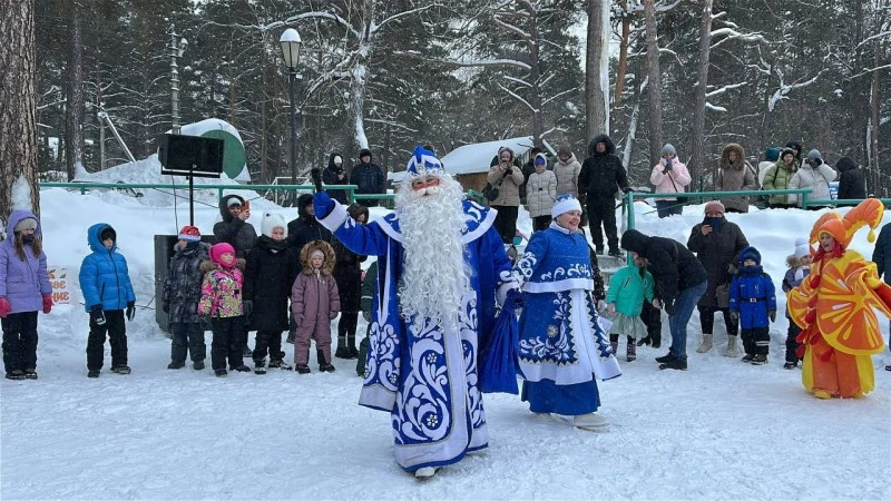 Новогодняя сказка для детей полицейских прошла в Новосибирской области