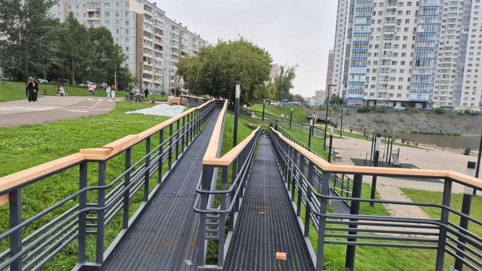В Красноярске завершается благоустройство Ярыгинской набережной