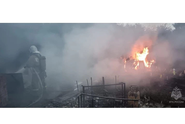 В Омской области на пожаре в частном домовладении погиб мужчина
