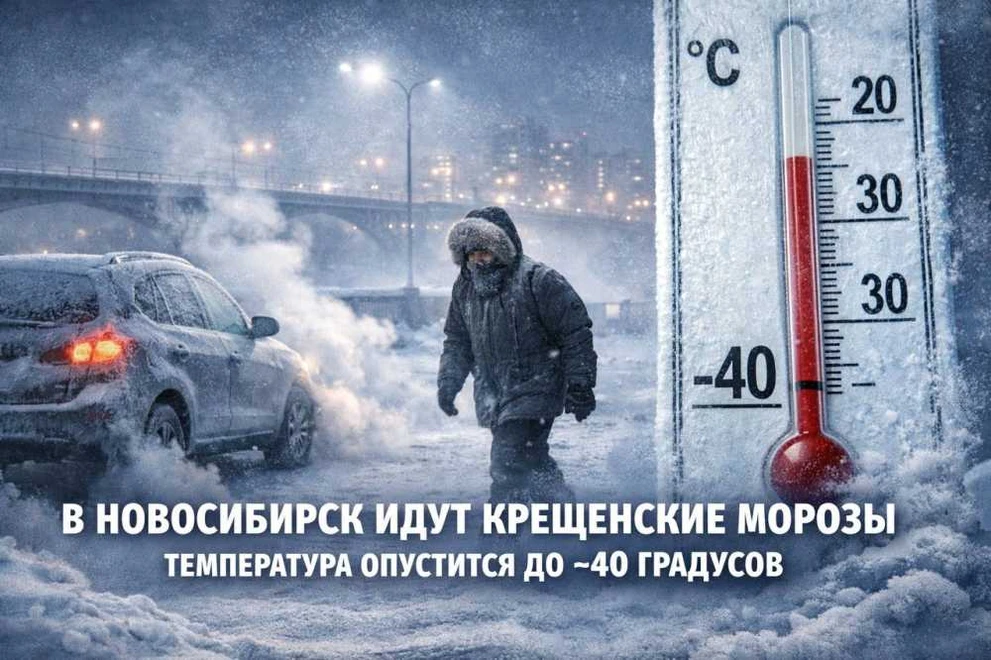 В Новосибирск идут крещенские морозы: температура опустится до –40 градусов
