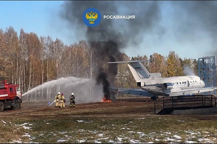 Росавиация провела в Томске учения по действиям в случае авиационного инцидента