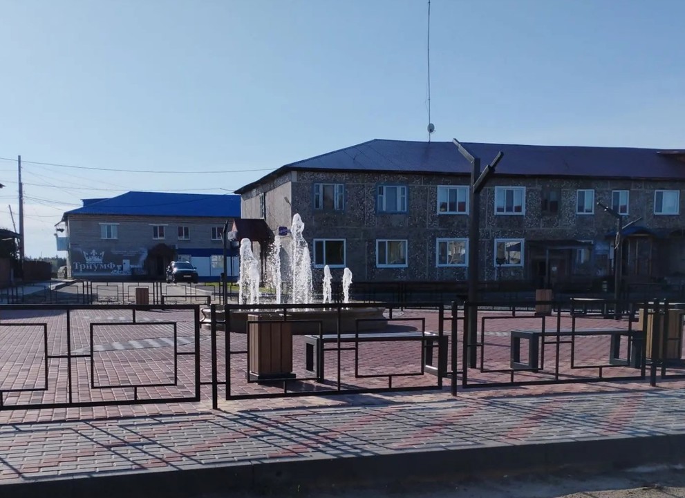 В Томской области открыли новую зону отдыха с фонтаном
