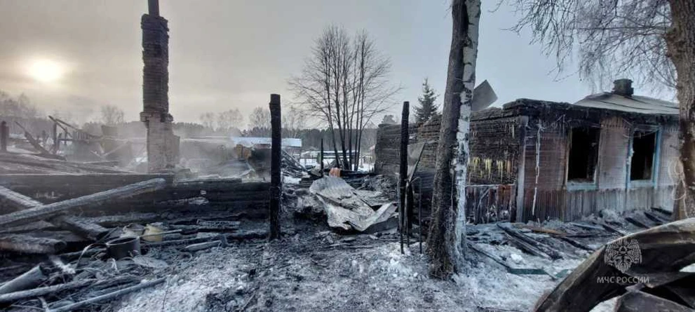 В Красноярском крае в ночном пожаре погиб мужчина 