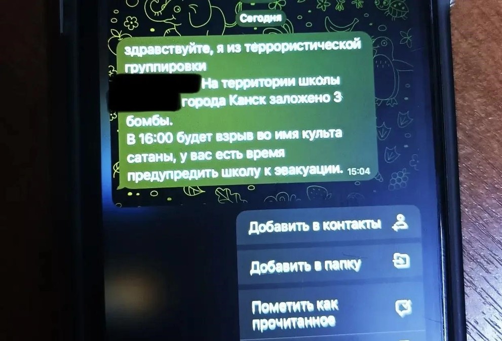 Подросток из Красноярского края 4 раза «минировал» собственную школу