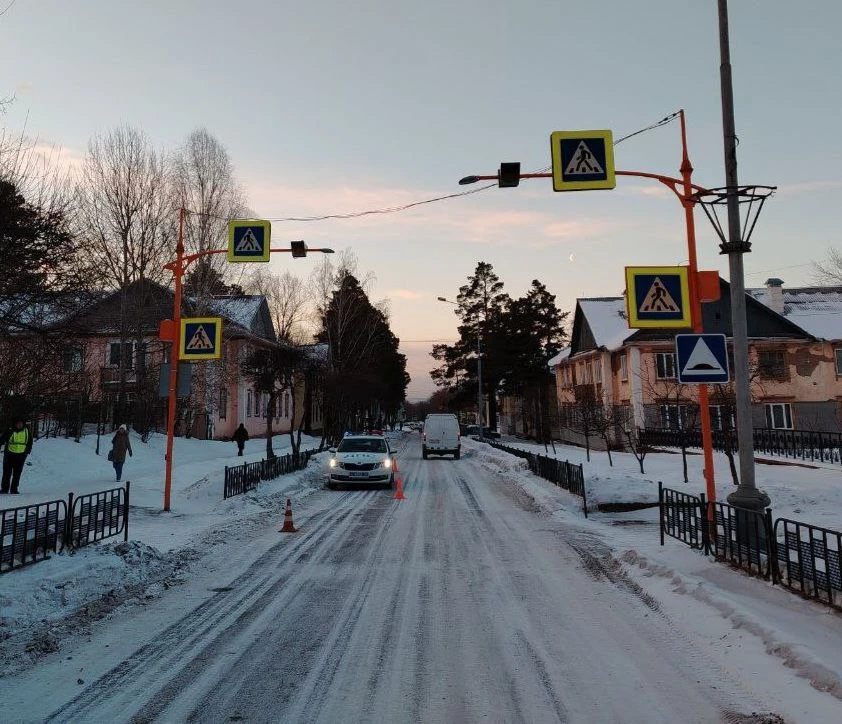 В закрытом городе Красноярского края на пешеходном переходе сбили школьника 