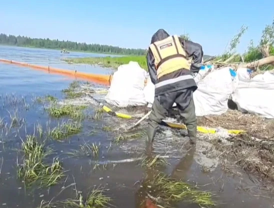 В Красноярском крае рассказали о ликвидации чрезвычайной ситуации на Енисее