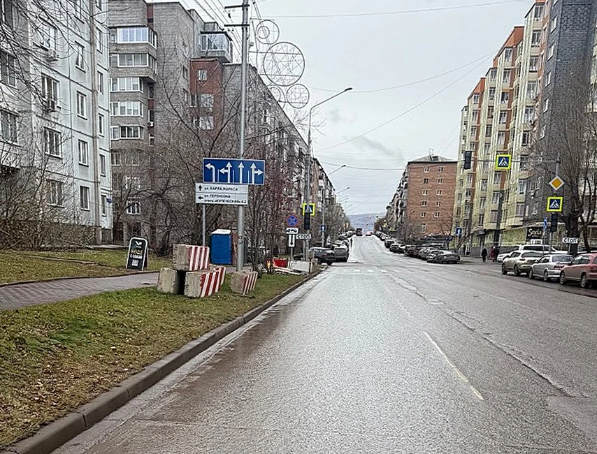 В Красноярске на улице Горького ограничат движение транспорта