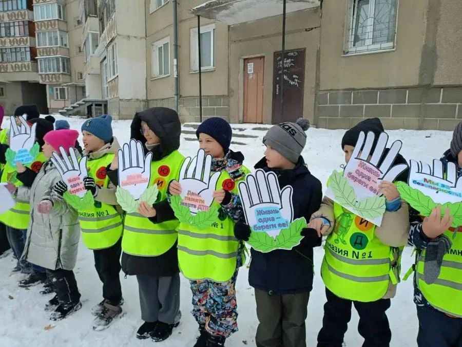 В Иркутской области госавтоинспекторы и школьники провели флешмоб «Некуда спешить»