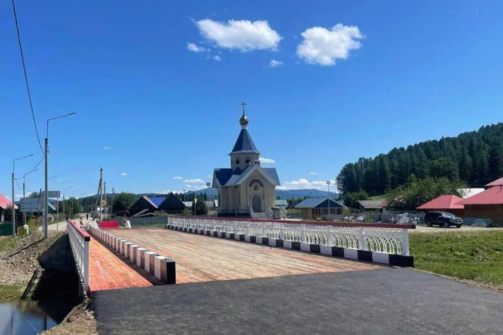 На Алтае досрочно завершён ремонт моста через реку Ынырга