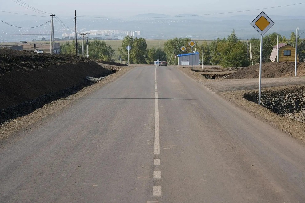 В красноярских Солонцах завершили плановый ремонт дорог