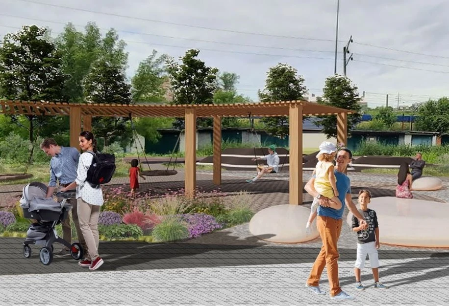 В Железнодорожном районе Красноярска в 2026 году благоустроят новый сквер