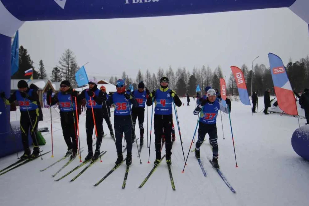 В Туве прошел чемпионат «Динамо» по лыжным гонкам