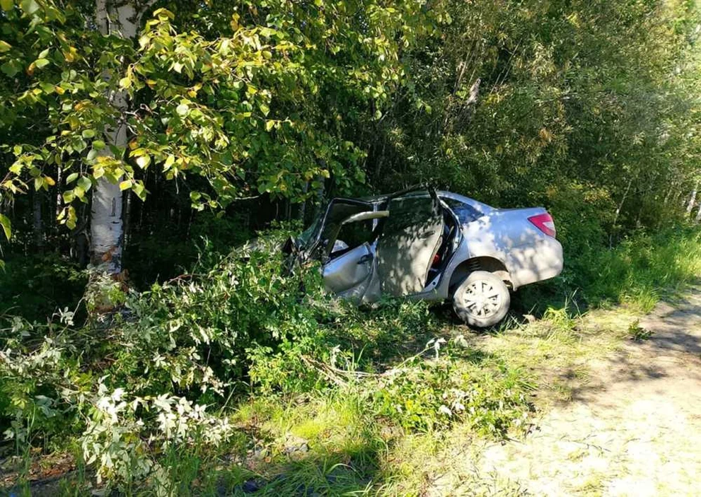 В Томске 50-летний водитель влетел в дерево  