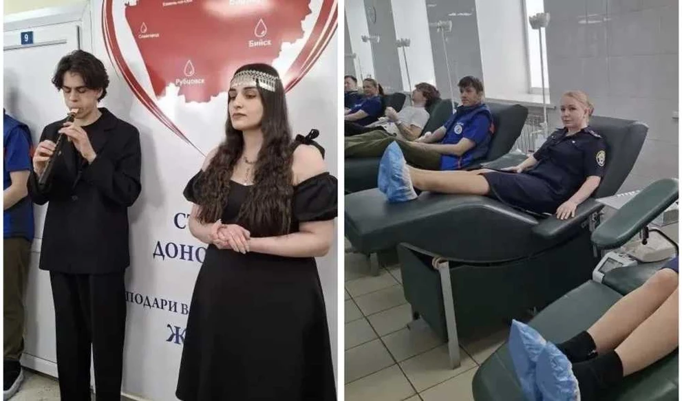 В Алтайском крае сотни жителей приняли участие в донорской акции