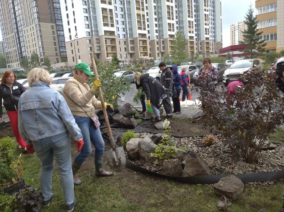 В Новосибирске обычная клумба за четыре года превратилась в мини-парк