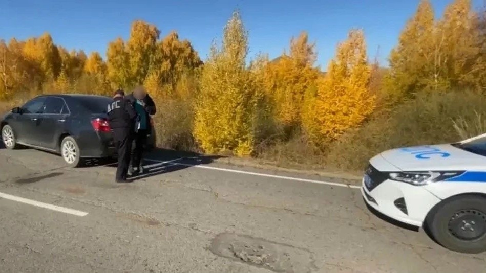 Подозрительная манера езды озадачила инспекторов в Туве