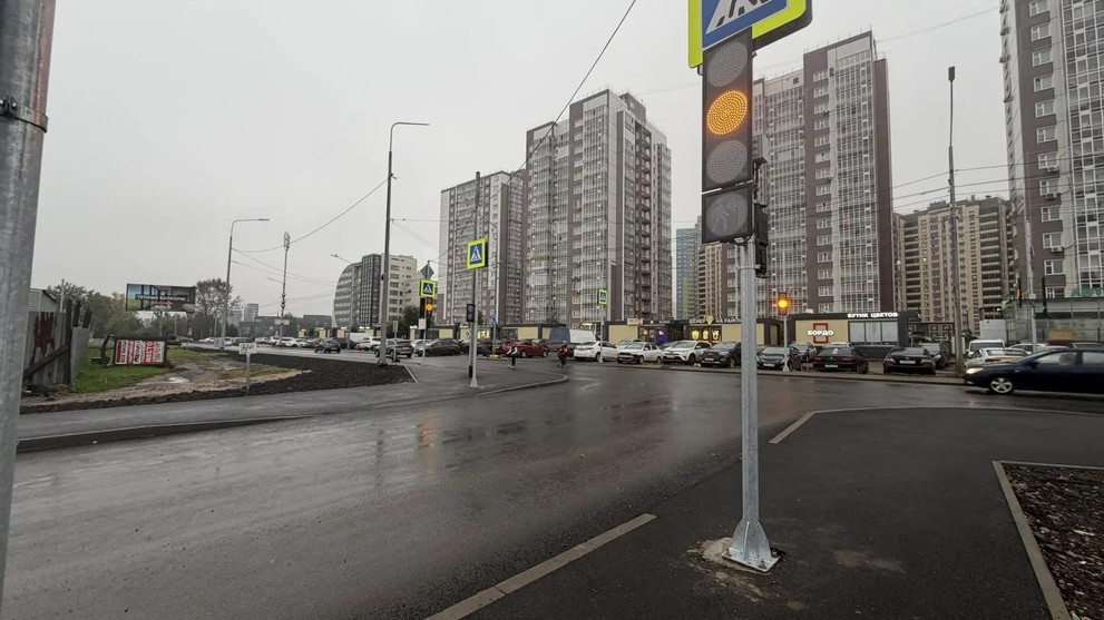 В Красноярске выполнены основные работы на пересечении улиц Ломако и Подзолкова