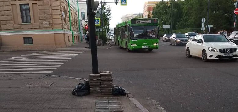 В Красноярске установили «звуковые» светофоры и тактильные указатели 