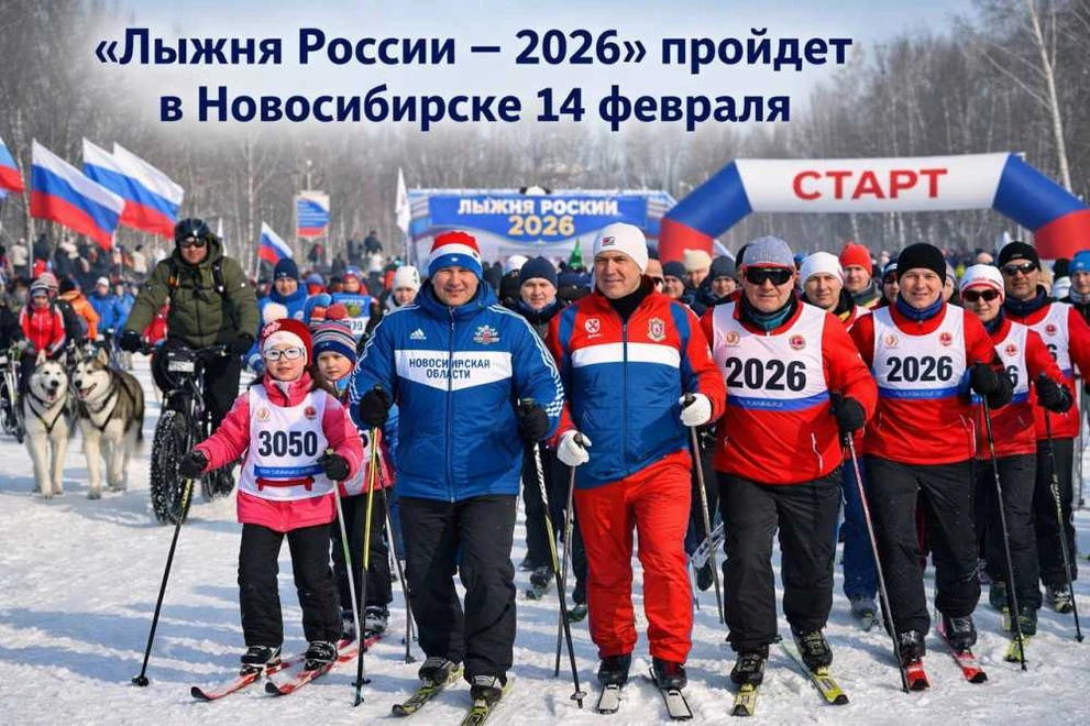 «Лыжня России — 2026» пройдет в Новосибирске 14 февраля