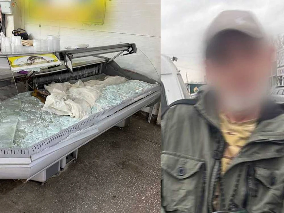 Пьяный мужчина с топором разгромил витрину на рынке в столице Хакасии 