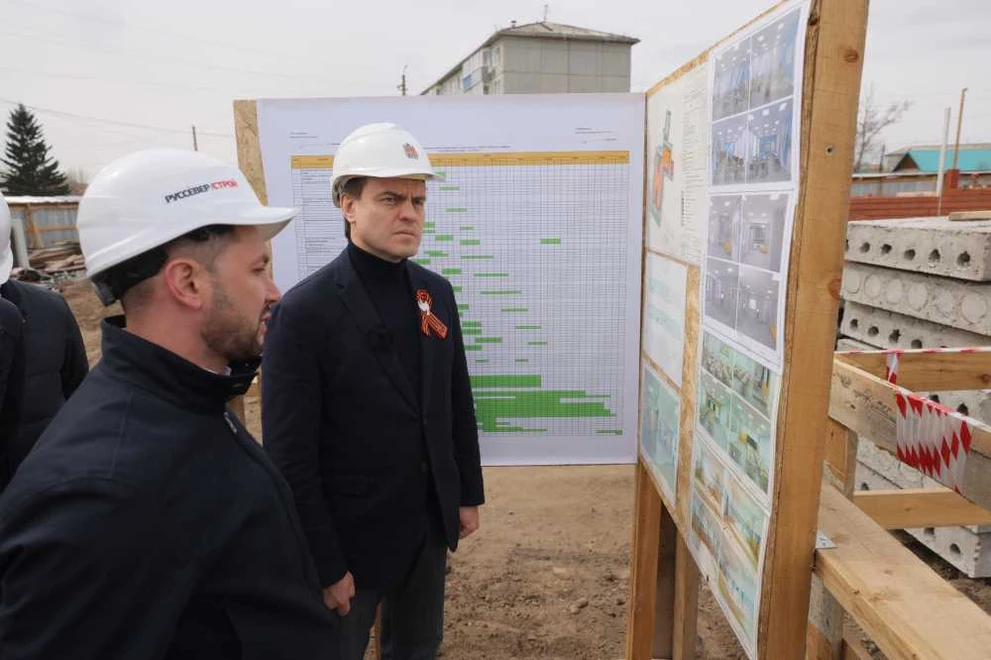Глава Красноярского края проинспектировал объекты строительства в Канском МО 
