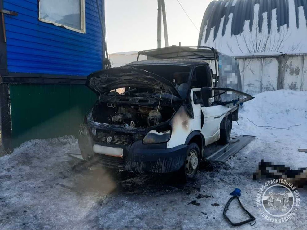В Томской области мужчина заживо сгорел в машине