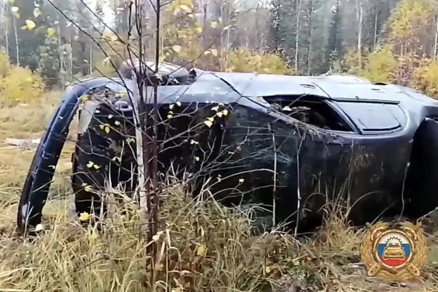 В Иркутской области в опрокинувшейся машине погиб водитель
