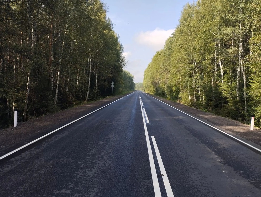 В Томской области раньше срока отремонтировали участок дороги Колпашево – Белый Яр