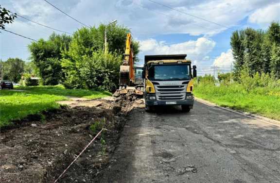 В Красноярске начался ремонт на улице Быковского