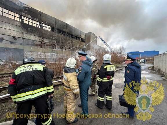 Прокуратура Новосибирска проводит проверку на месте крупного пожара