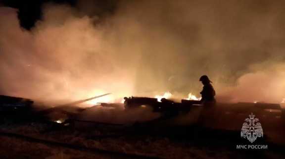 В Красноярском крае в пожаре погиб мужчина