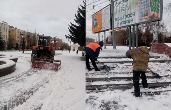 В Омске приступили к зимнему содержанию дорог