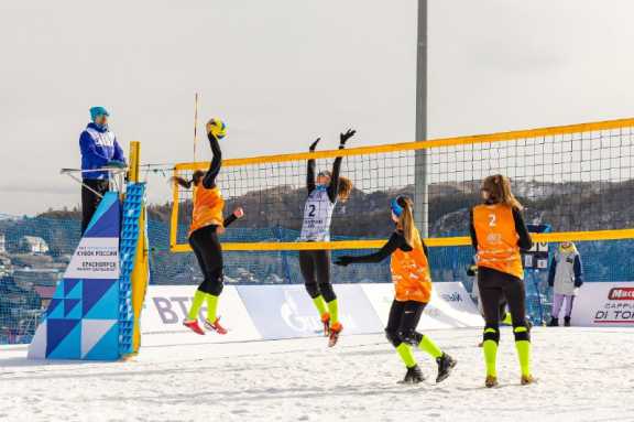 В Красноярске пройдет финал Кубка России по волейболу на снегу