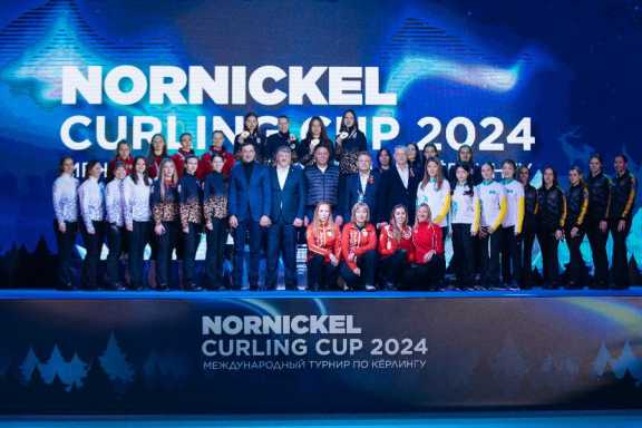 На Таймыре прошёл международный турнир Nornickel Curling Cup 2024