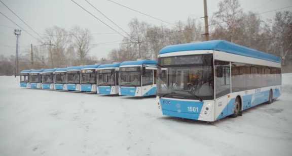 9 новых троллейбусов выйдут на улицы Новосибирска уже 1 февраля