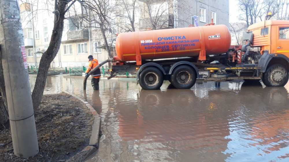 Можно выкачать. Откачка талых вод.