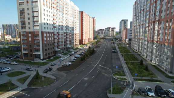 В Барнауле завершили строительство дороги по улице 65 лет Победы 