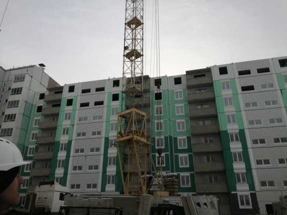 В Сосновоборске Красноярского края строят 9-этажный дом для дольщиков
