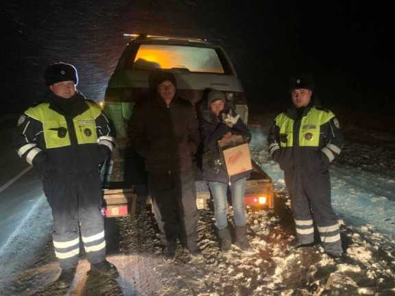 В Омске спасли замерзавших на трассе водителя и его супругу