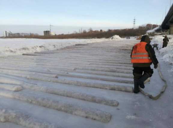 Ледовую дорогу к Коммунальному мосту в Томске построят к 1 февраля