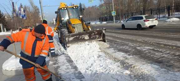 4000 тонн снега убрали с улиц Иркутска за прошедшие выходные