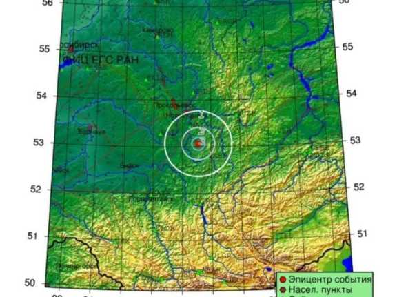 В Кузбассе зафиксировали землетрясение магнитудой 3,1