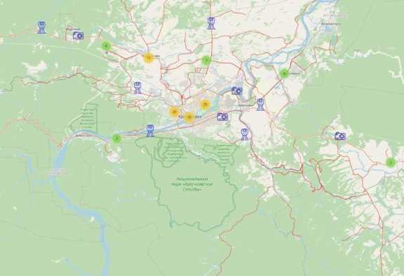 Дорожники обновили карту расположения камер фотовидеофиксации в Красноярском крае