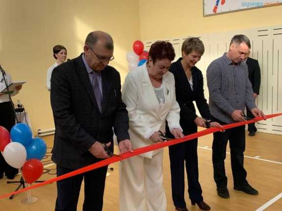 Праздник спорта: в Подсосенской средней школе открыли модернизированный спортзал