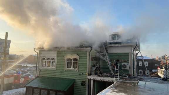 В центре Иркутска сгорело кафе