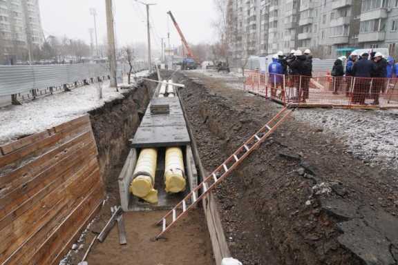 60-летнюю теплотрассу поменяют на Щорса в Красноярске