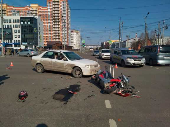 В Красноярске произошло 12 аварий с участием мототранспорта
